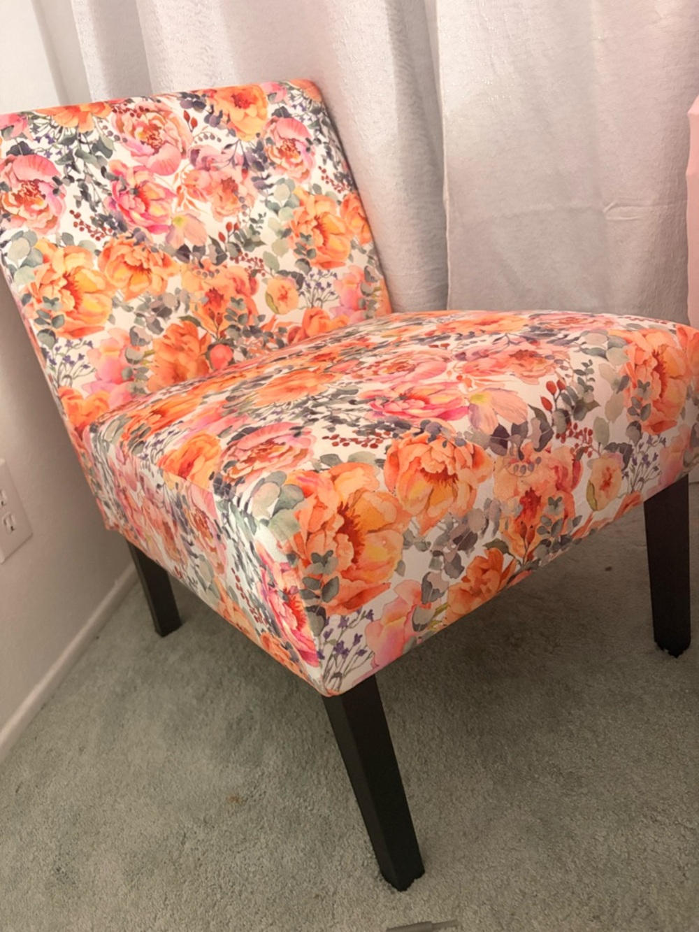 Floral Accent Chair - Multicolor - Picture 3 of 7